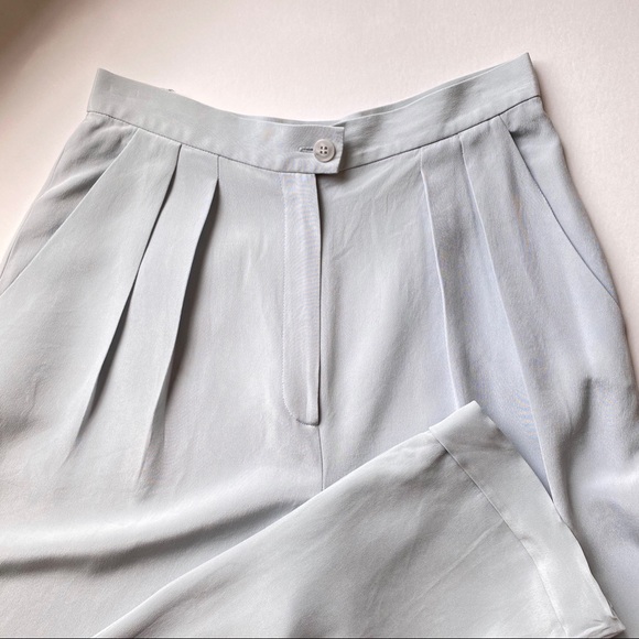 Vintage Pants - Vintage 100% Silk High Rise Trouser